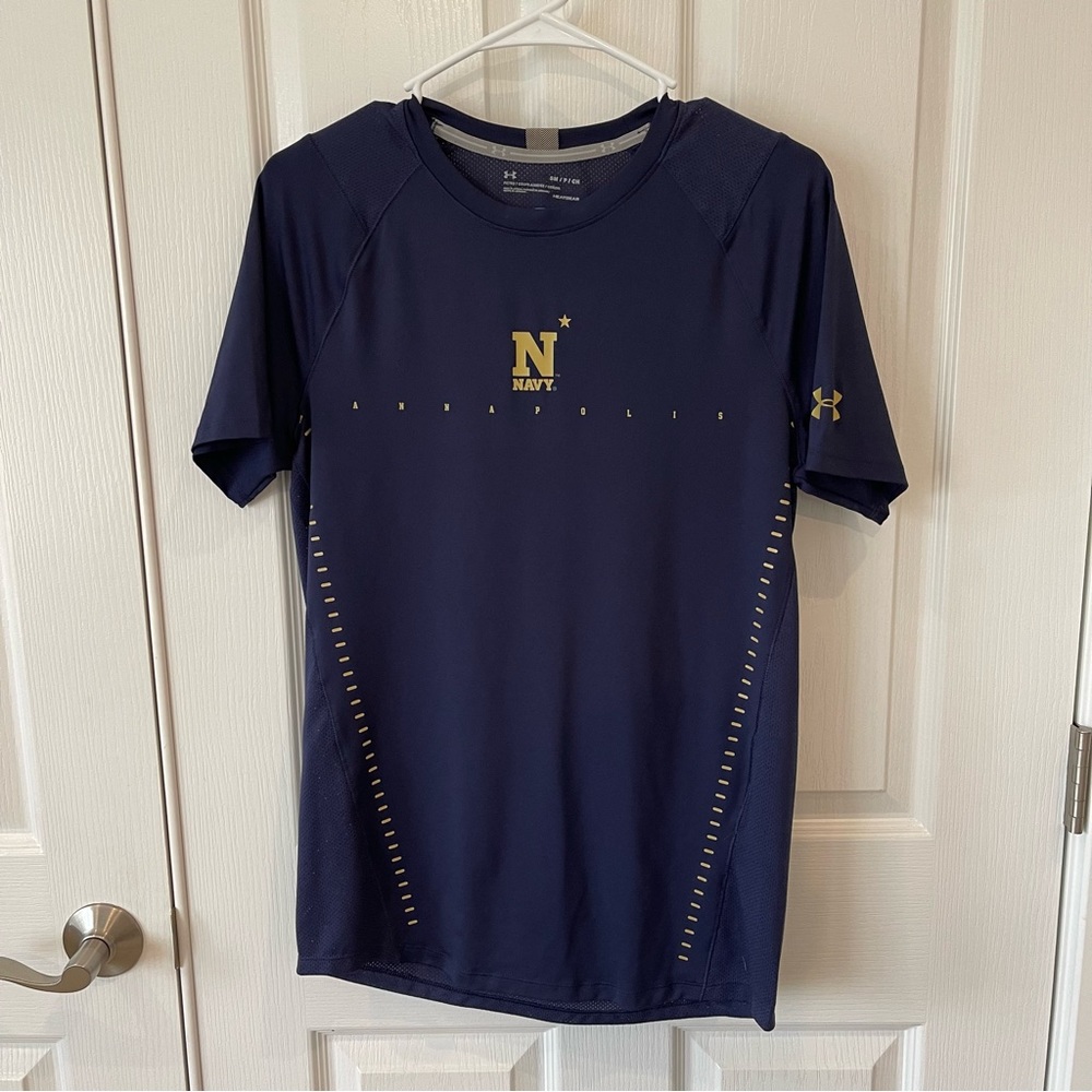 Navy Under Armour Technical Short Sleeve Tee